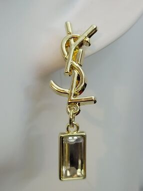 YSL Gold/Crystal Earings